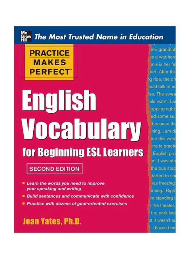 English Vocabulary For Beginning ESL Learners Paperback English by Jean Yates - 12 Sep 2011