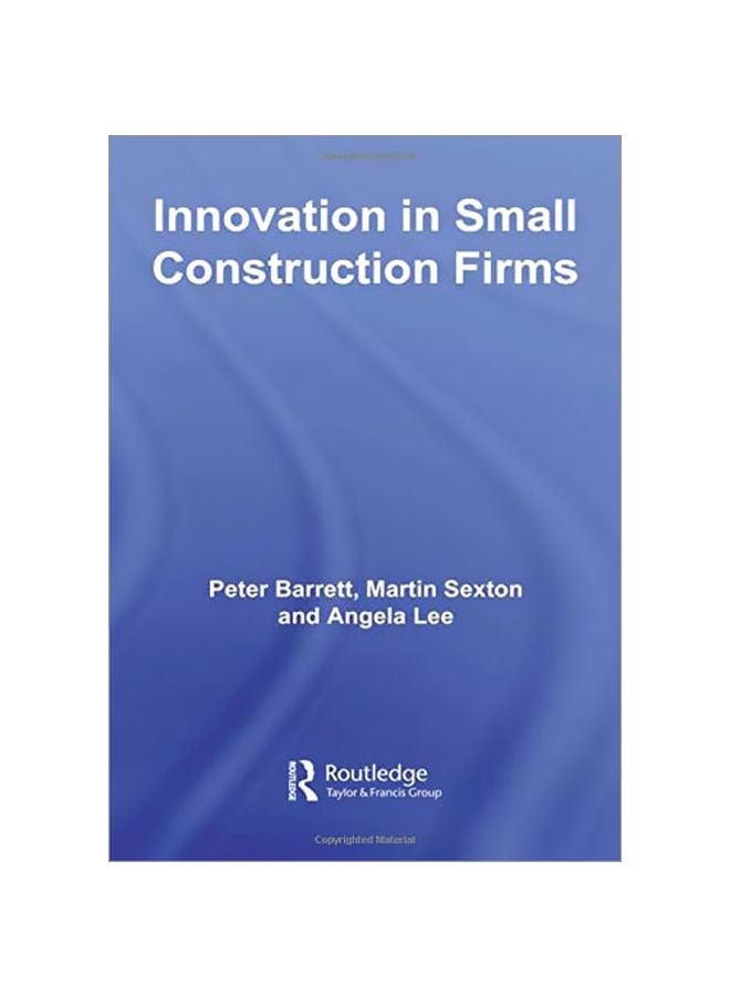 Innovation In Small Construction Firms Hardcover English by Peter Barrett - 20 Mar 2008 