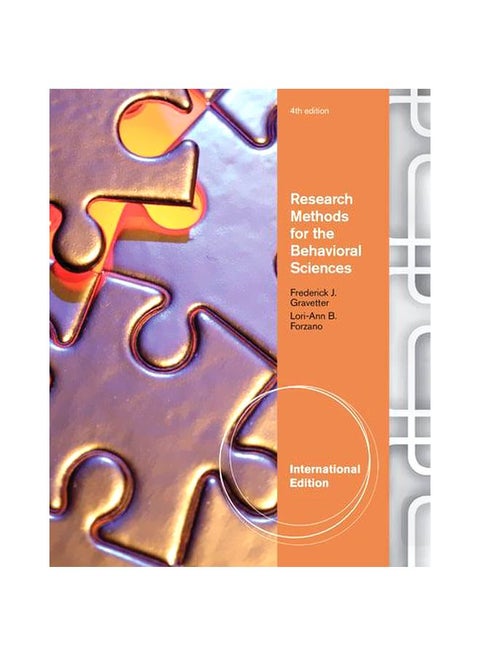 Research Methods For The Behavioral Sciences paperback english - 05 Apr 2011