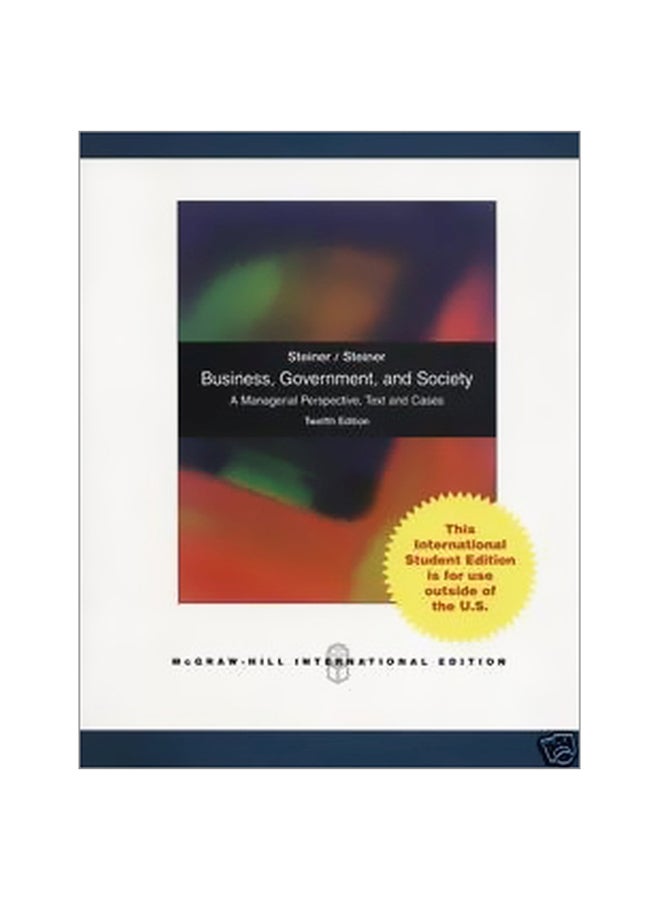 Business, Government And Society Paperback English by George A. Steiner