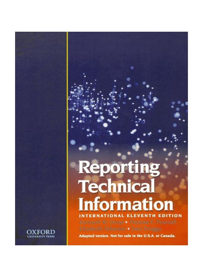 Reporting Technical Information Paperback English by K. W. Houp - 40330.0 