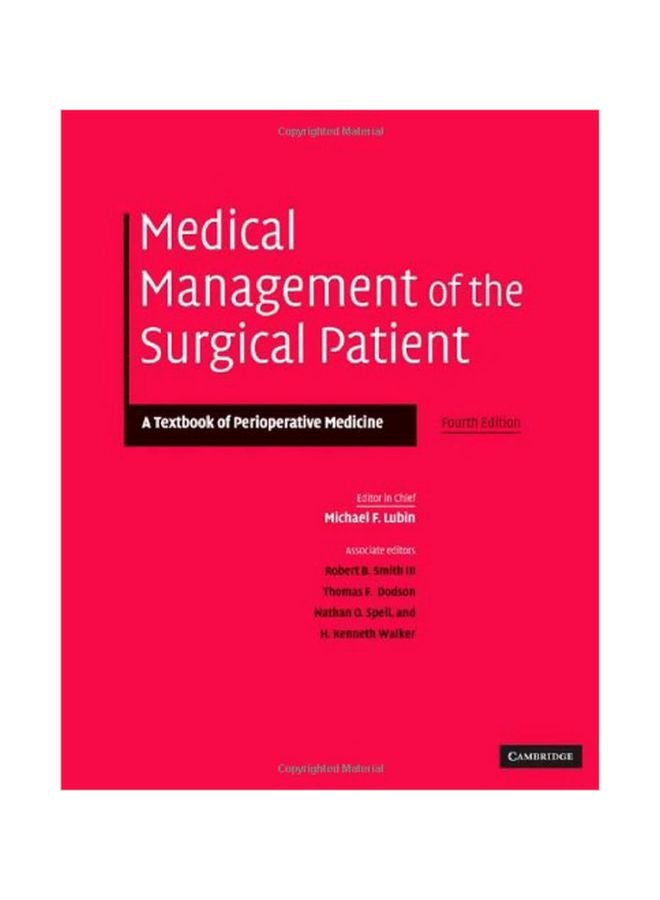 Medical Management Of The Surgical Patient: A Textbook Of Perioperative Medicine paperback english - 40317.0 