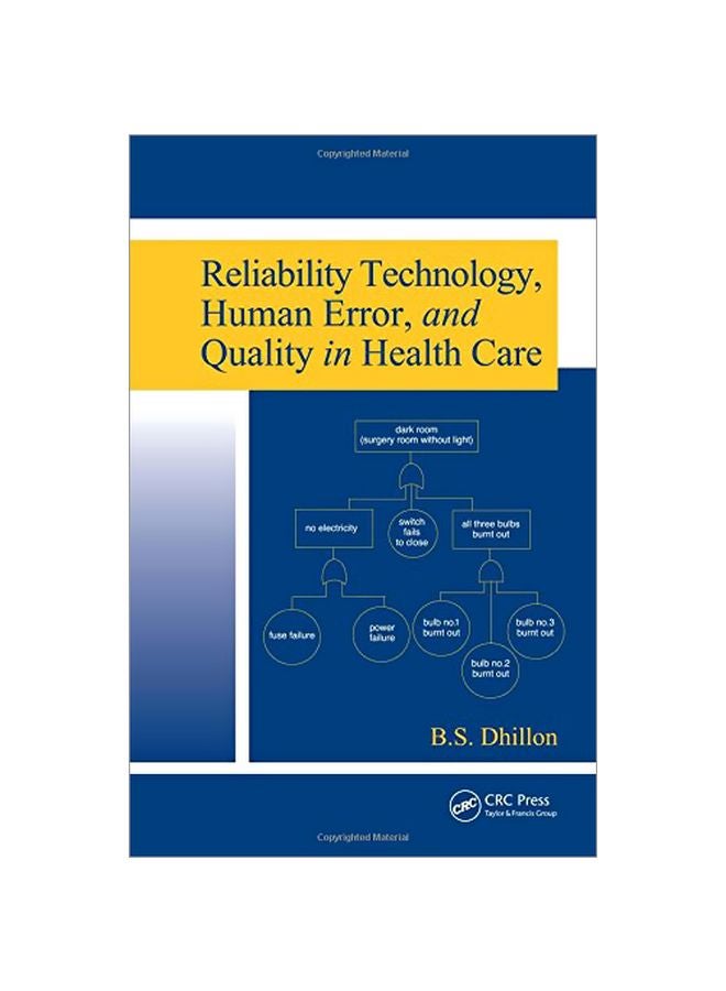 Reliability Technology, Human Error, And Quality In Health Care Hardcover English by B. S. Dhillon - 39568.0 