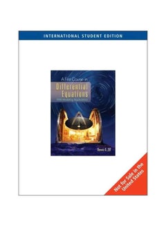 A First Course In Differential Equations Paperback English by Dennis G. Zill - 13 May 2008 
