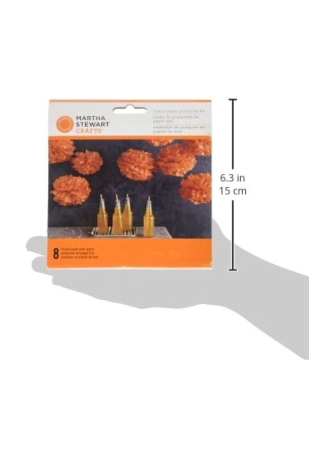 Martha Stewart Crafts - 8-Piece Tissue Paper Pom-Poms 48-20449 5inch - Image 1