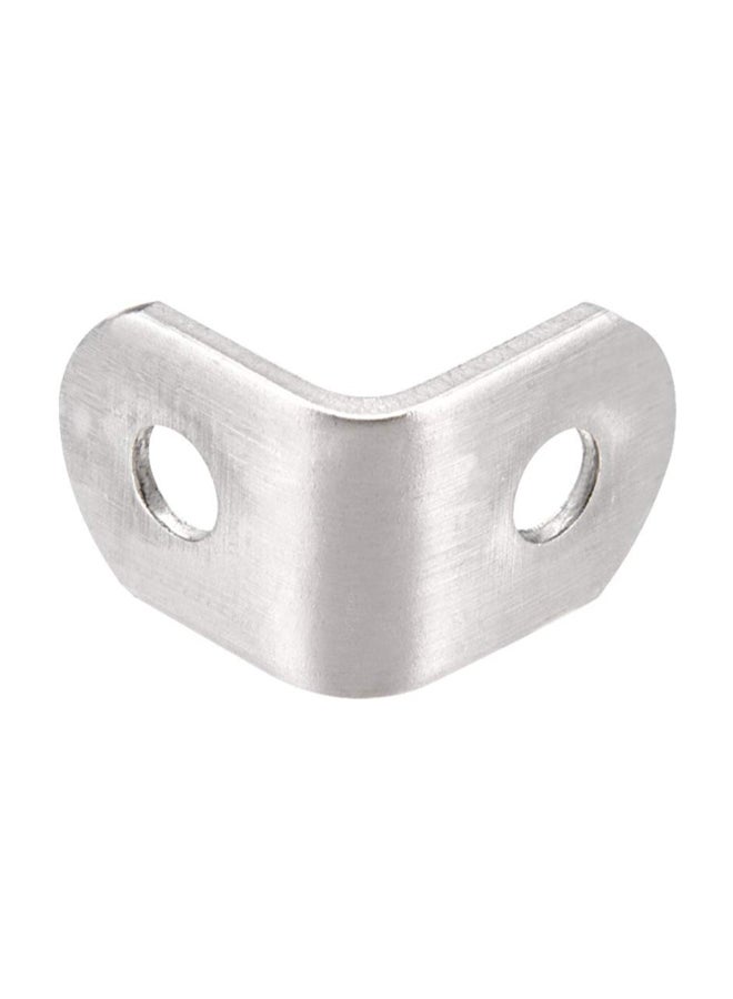 50-Piece L-Shaped Angle Bracket Silver - Image 2