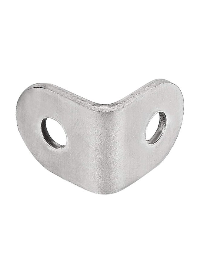 25-Piece L-Shaped Angle Bracket Silver 20 x 20 x 16mm  - Image 2