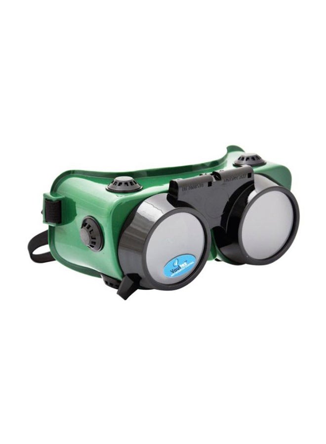 فولتكس نظارة وقاية لأعمال اللِحام بتصميم 
قلاب V95 أخضر/أسود