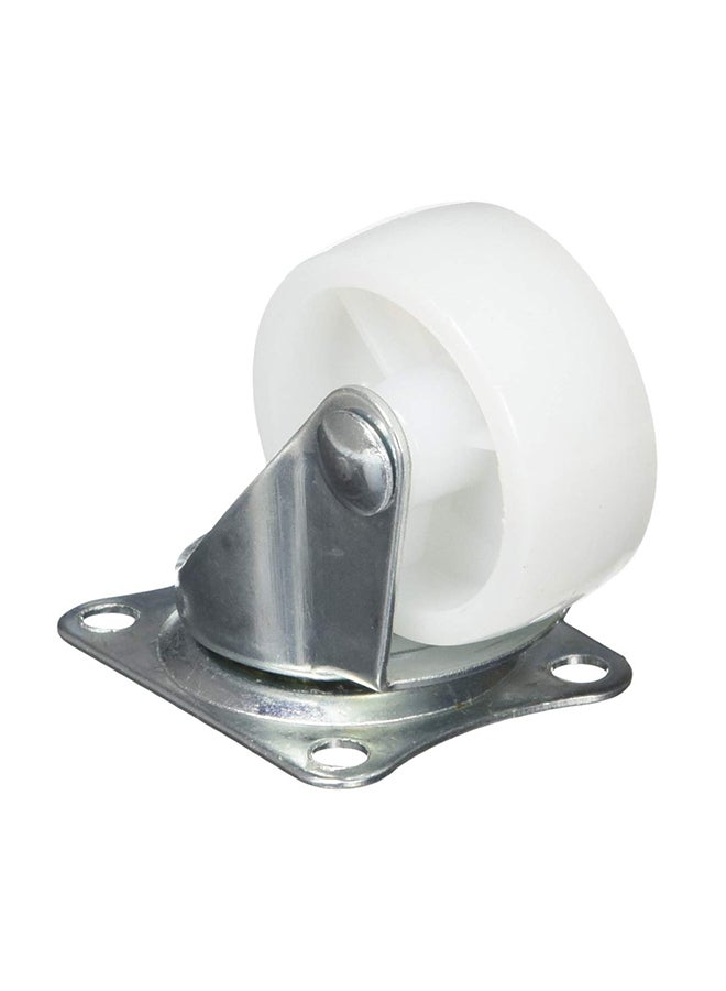 uxcell 4-Piece Caster Wheel Silver/White 1.5inch  - Image 1