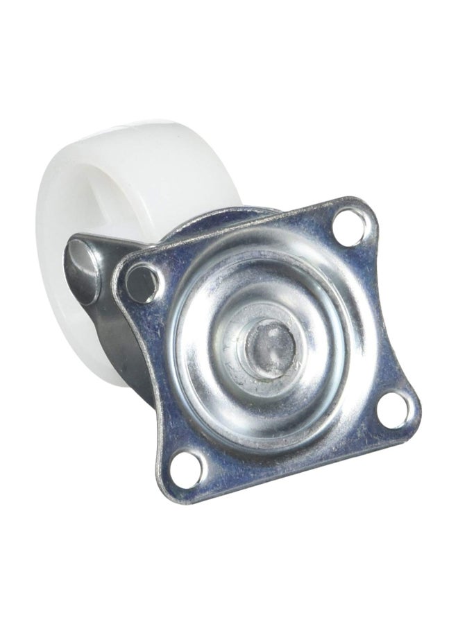 uxcell 4-Piece Caster Wheel Silver/White 1.5inch  - Image 2