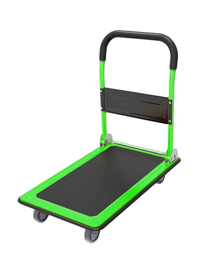 Heavy Duty Foldable Platform Truck Green/Black 73 x 47 x 84centimeter
