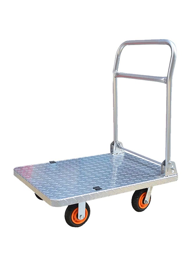 Heavy Duty Foldable Platform Truck Silver 70 x 50cm