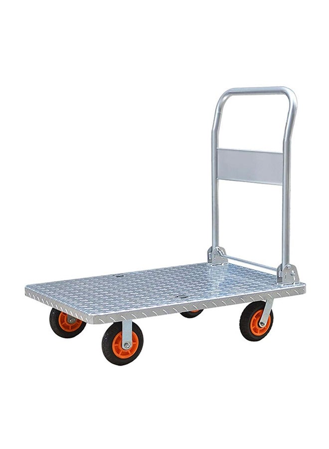 Heavy Duty Foldable Platform Truck Silver 90 x 57cm
