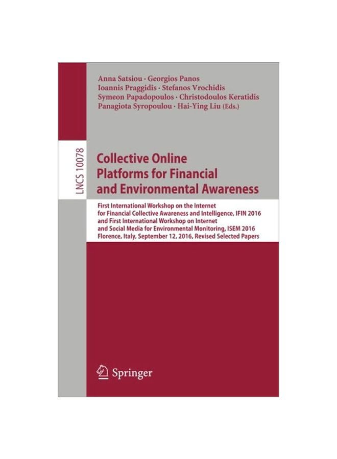 Collective Online Platforms For Financial And Environmental Awareness Paperback English - 01 Dec 2016 