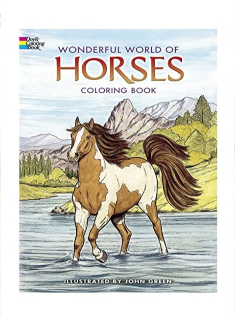 Wonderful World Of Horses Coloring Book Paperback English by John Green - 38807