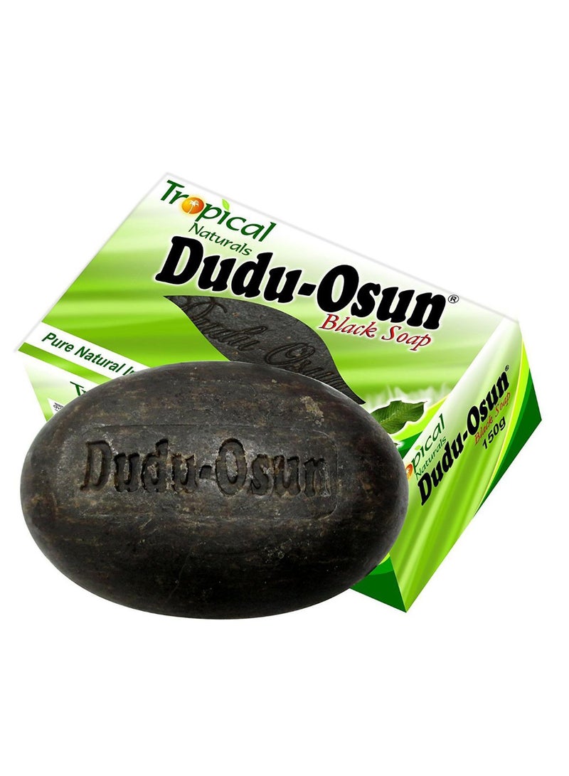 Tropical 6-Piece Natural Dudu-Osun Soap Set Black 6 x 150grams