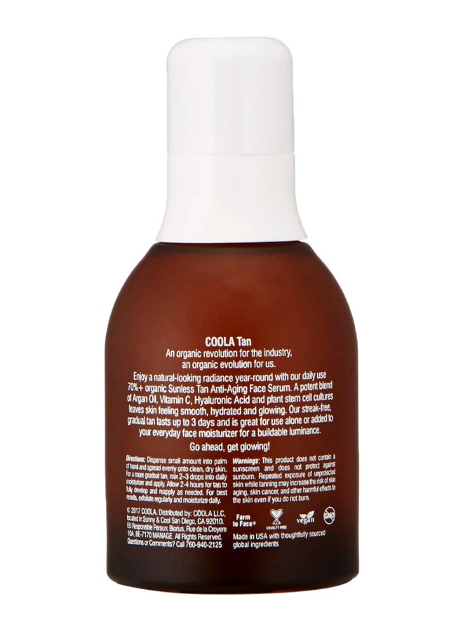 COOLA Organic Sunless Tan Anti-Aging Face Serum 50ml - Image 2