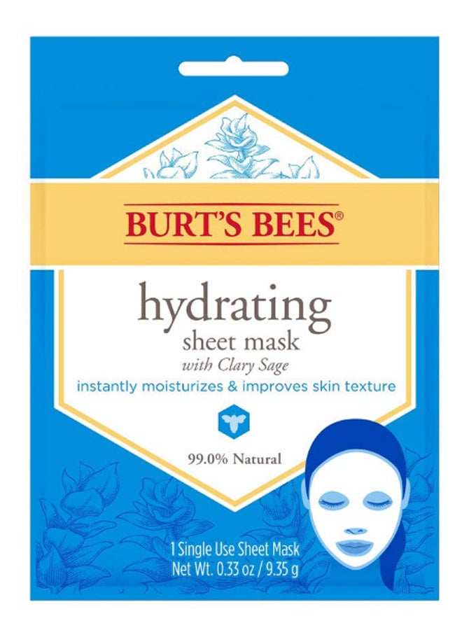 Burt's Bees Clary Sage Hydrating Face Sheet Mask