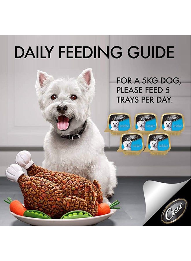 Cesar - Chicken And Vegetables Wet Dog Food Foil Tray 100grams - Image 1