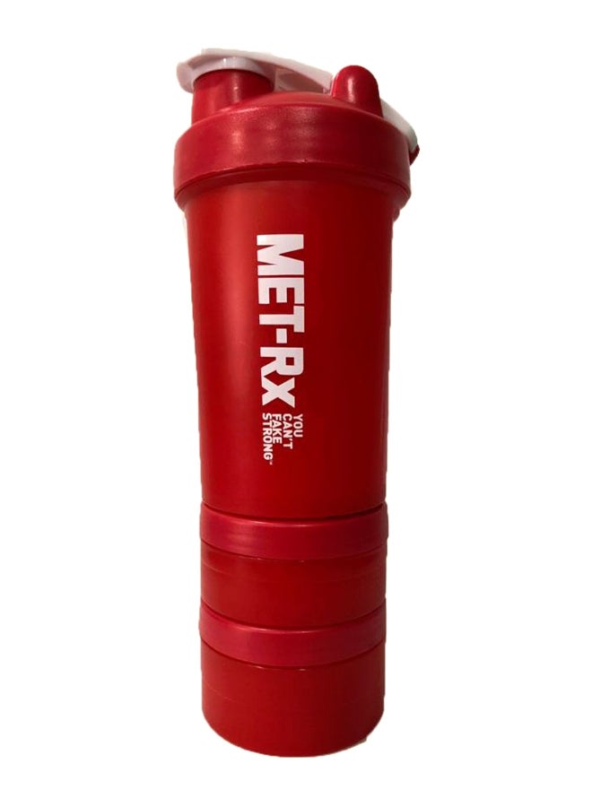 MET-Rx Plastic Protein Shaker Red 500ml