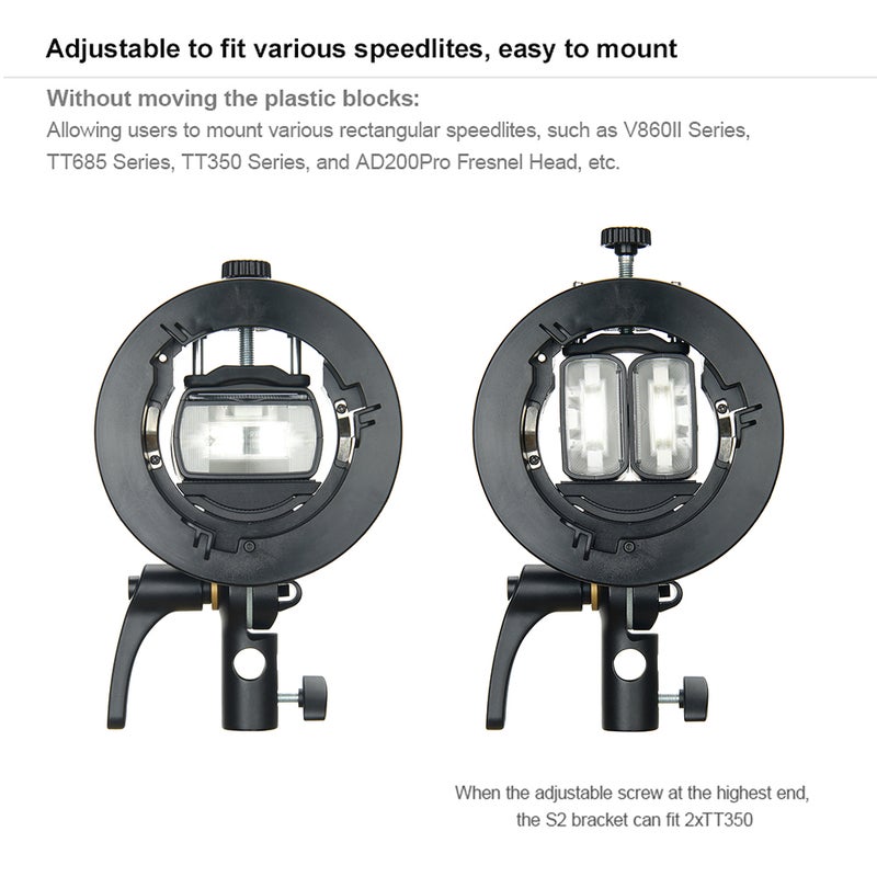 جودوكس حامل تثبيت قوسي محمول S2 من النوع S لفلاش سبيدلايت - Image 5