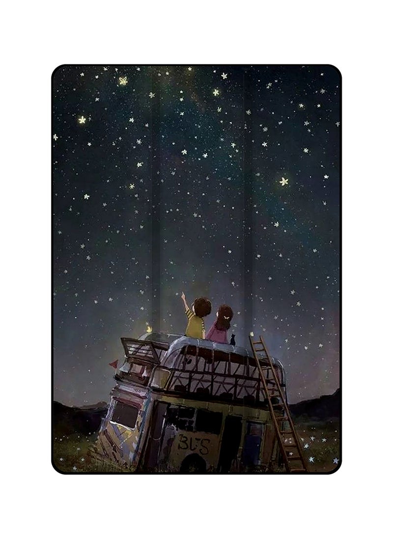 Protective Case Cover For Samsung Galaxy Tab S5e Children Watching Stars