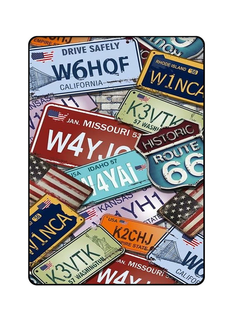 Protective Case Cover For Samsung Galaxy Tab S5e Car Number Plate