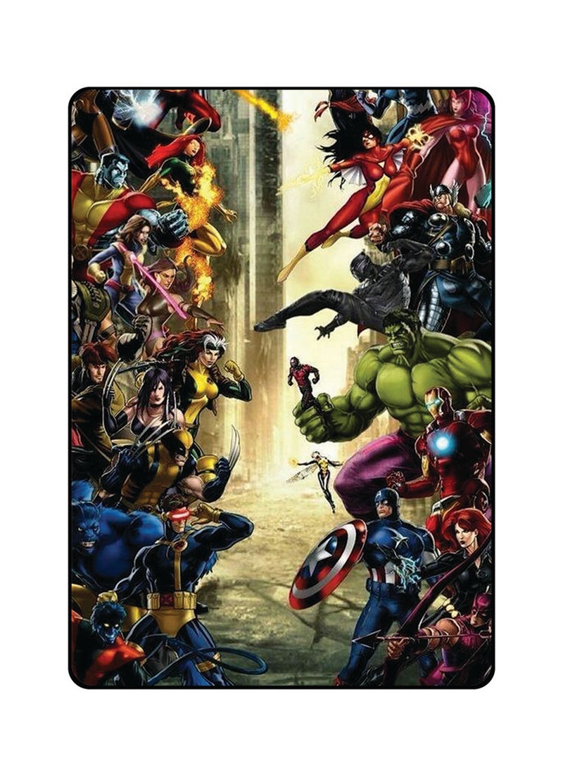 غطاء حماية واقٍ لجهاز أبل آي باد من الجيل السابع قياس 10.2 بوصة بطبعة لقتال شخصيات مارفل
