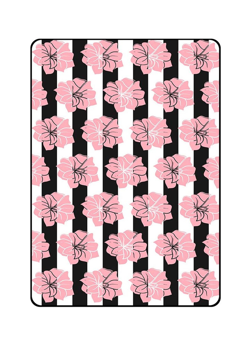 Protective Case Cover For Apple iPad Pro 2018 Black & Pink Flower