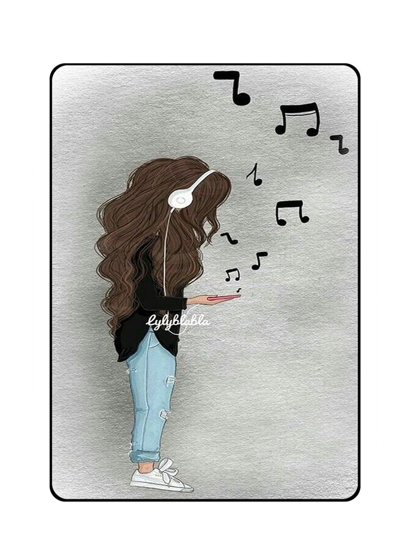 Protective Case Cover For Apple iPad 7th Gen 10.2 Inch Girl Sing Music