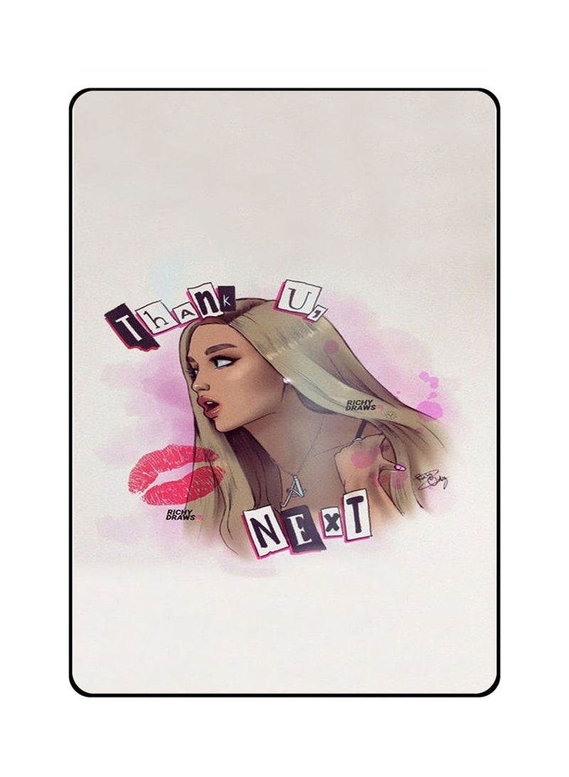 غطاء حماية واقي لأبل آي باد برو 2018 نمط مطبوع بعبارة "Thank You Next"