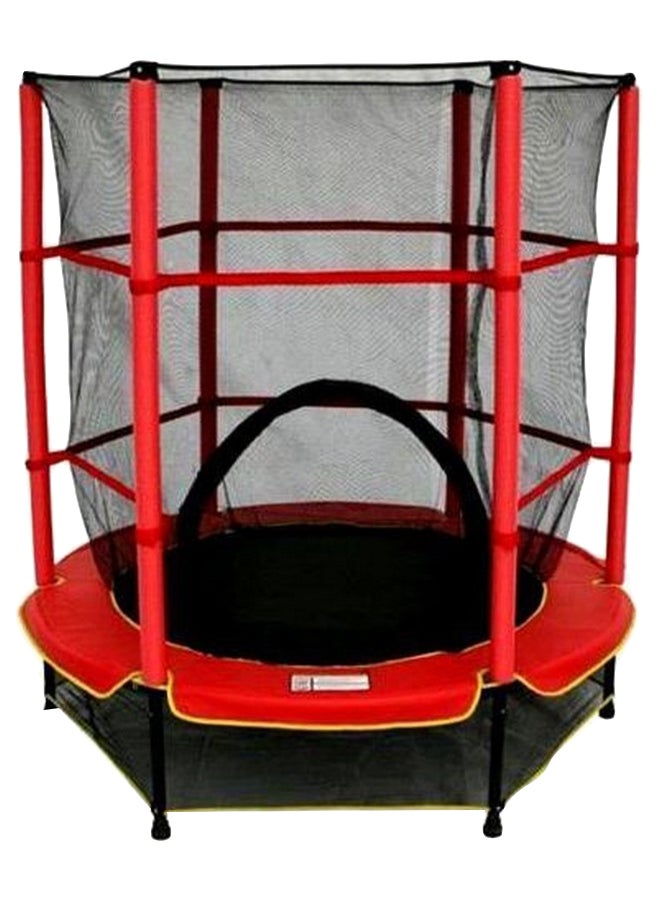 Heavy-Duty Indoor And Outdoor Round Shaped Jumping Trampoline With Safety Net 55inch  - Image 1