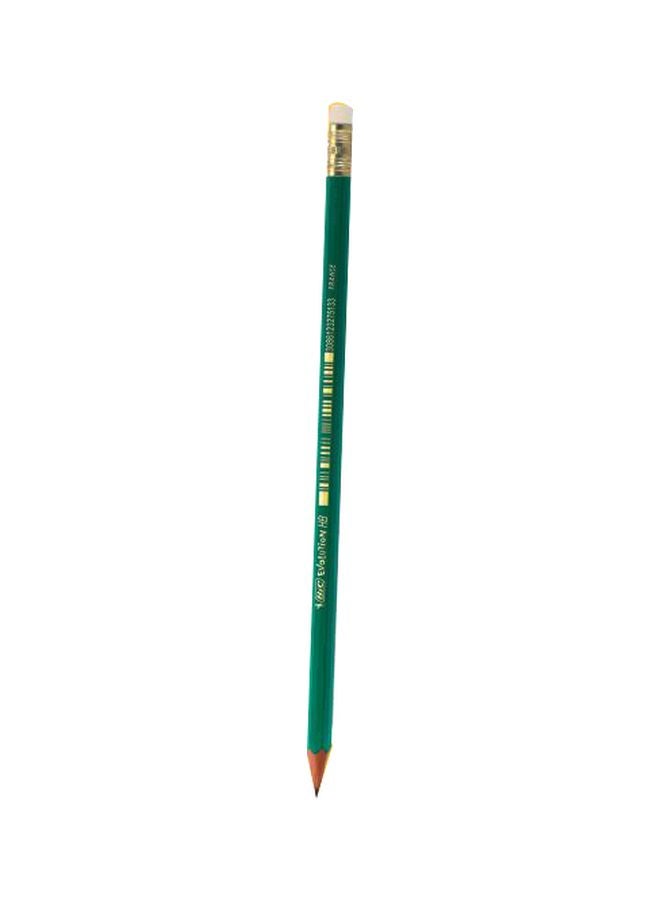 12-Piece Evolution Ecolutions HB Pencil With Eraser Set Green - v1583920653/N34855410A_1