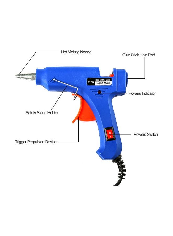 Temperature Hot Melt Glue Guns Blue/Orange 19.50x6x15.50cm - Image 4