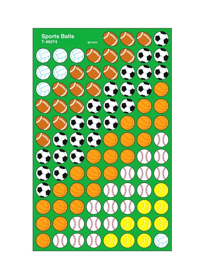 تريند إنتربرايزس إنك ملصقات كرات رياضية  مكونة من 800 قطعة طراز T-46074 - Image 1