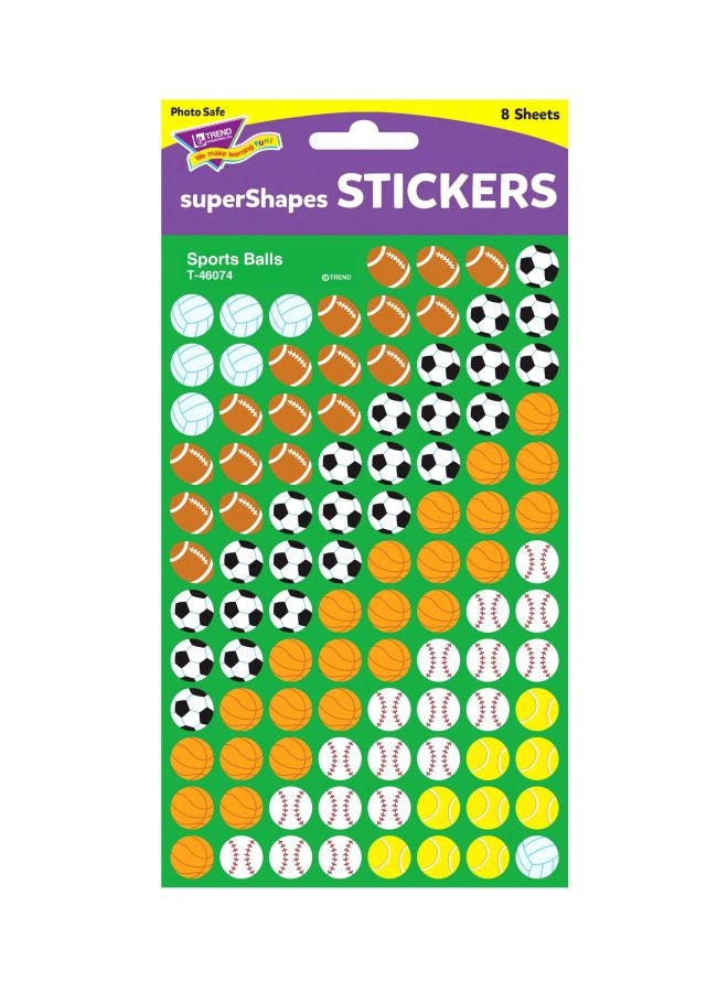 تريند إنتربرايزس إنك ملصقات كرات رياضية  مكونة من 800 قطعة طراز T-46074 - Image 3