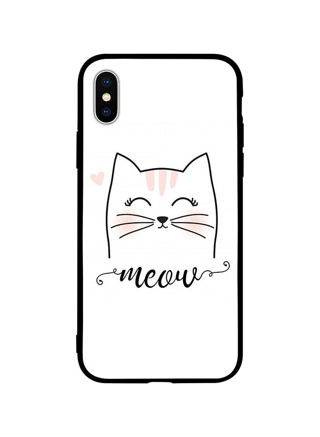 Protective Case Cover For Apple iPhone XS Meow