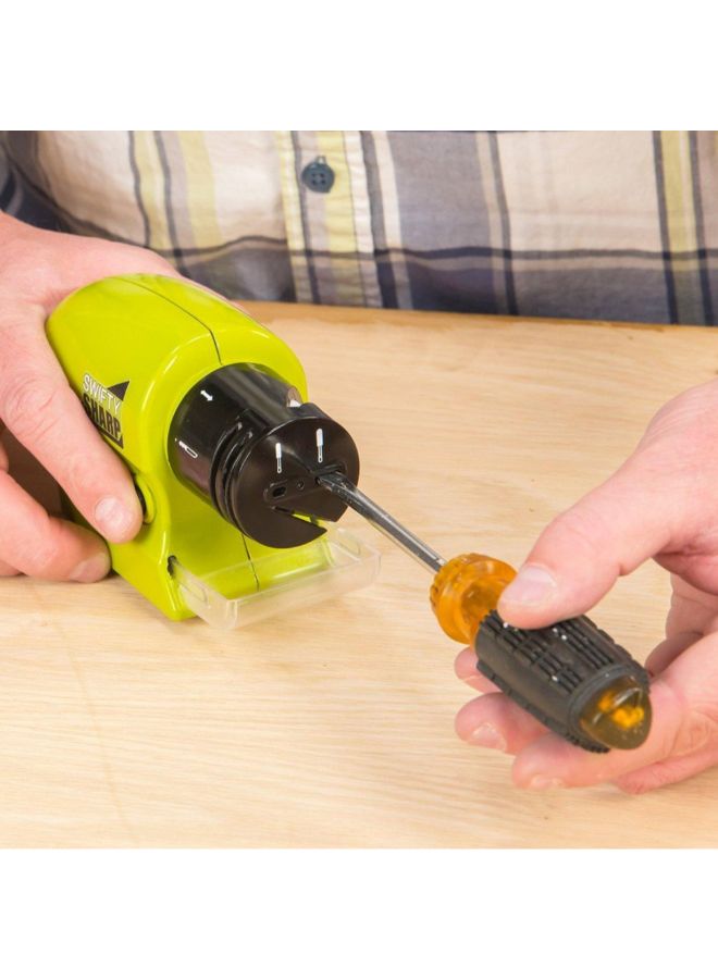 Swifty Sharp Motorized Knife Blade Sharpener Green 7.5 x 4.5 x 5.5inch  - Image 2