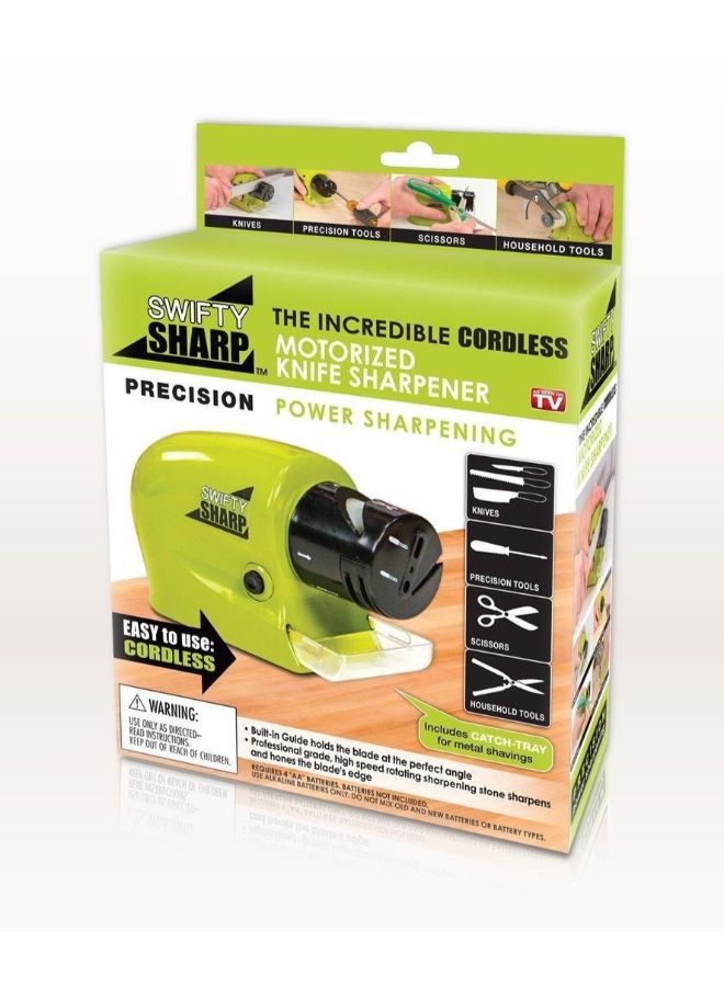 Swifty Sharp Motorized Knife Blade Sharpener Green 7.5 x 4.5 x 5.5inch  - Image 4