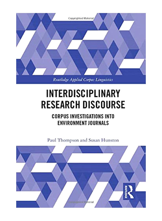 Interdisciplinary Research Discourse: Corpus Investigations Into Environment Journals hardcover english - 43810 