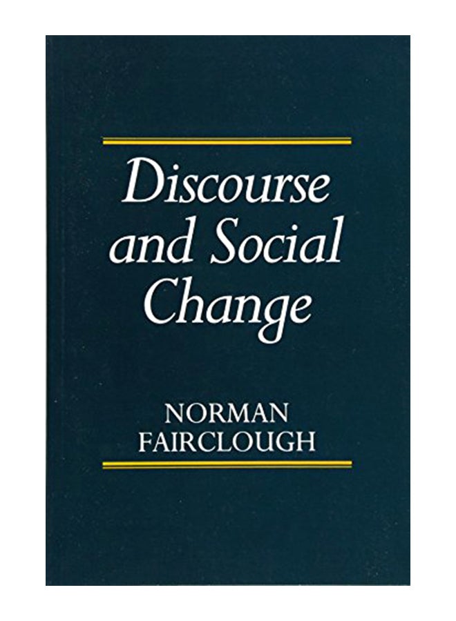 Discourse and Social Change paperback english - 7-Jun-93 