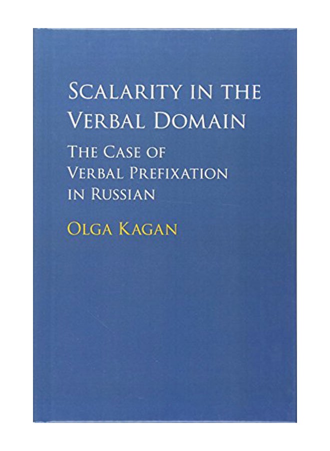 Scalarity in the Verbal Domain hardcover english - 31-Oct-15 