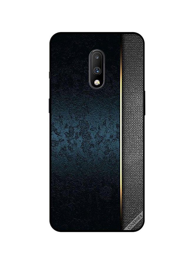 Covernex Protective Case Cover For OnePlus 7 Dark Green Leather Pattern