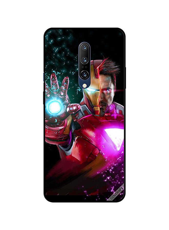 Covernex Protective Case Cover For OnePlus 7 Pro Iron Man Half Face Covered