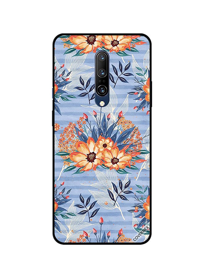 غطاء حماية واقٍ لهاتف ون بلس 7 برو أورينجز فلاورز وايت فيذرز