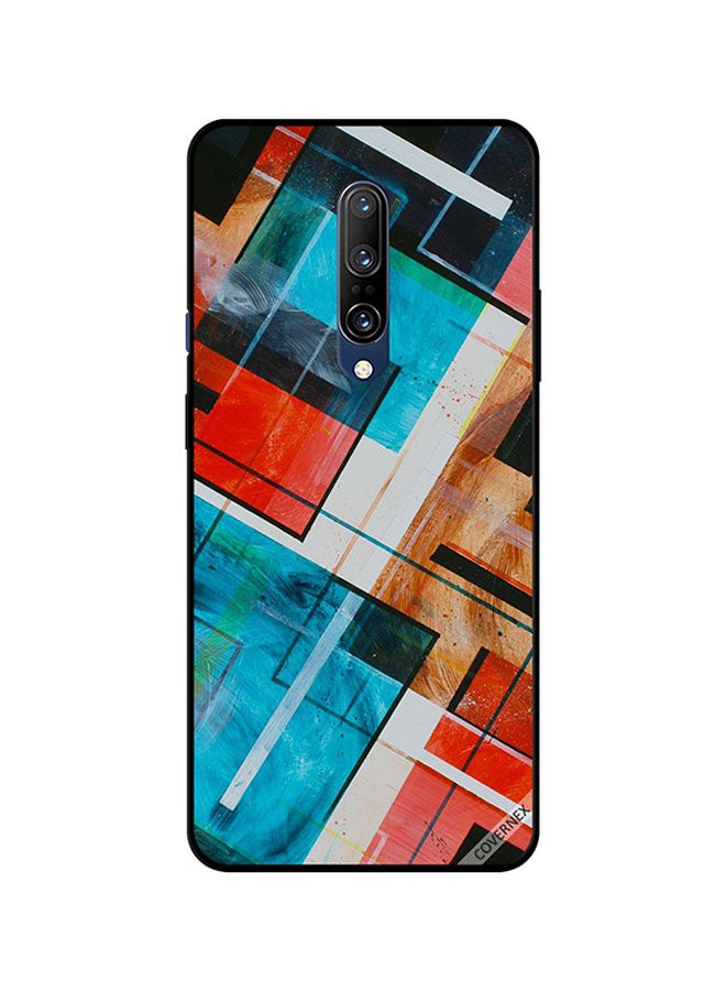 غطاء حماية واقٍ لهاتف ون بلس 7 برو طبعة بنمط مربعات ملونة