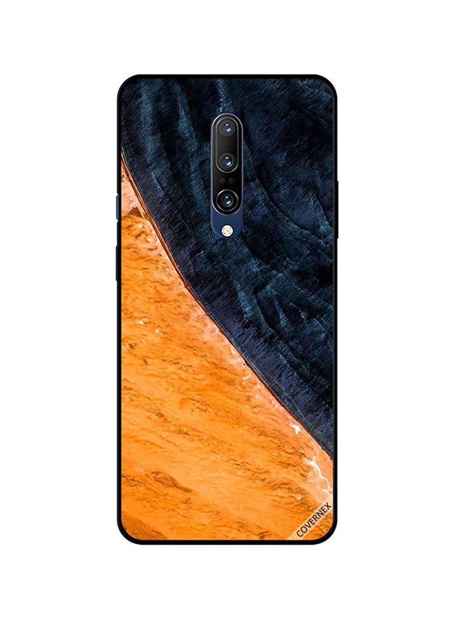 غطاء حماية واقٍ لهاتف ون بلس 7 برو نمط طلاء بالأصفر والأسود