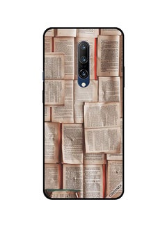 Protective Case Cover For OnePlus 7 Pro Book Pages Pattern