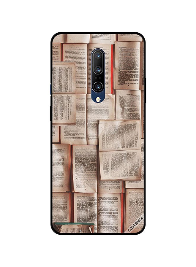 Covernex - Protective Case Cover For OnePlus 7 Pro Book Pages Pattern - Image 1