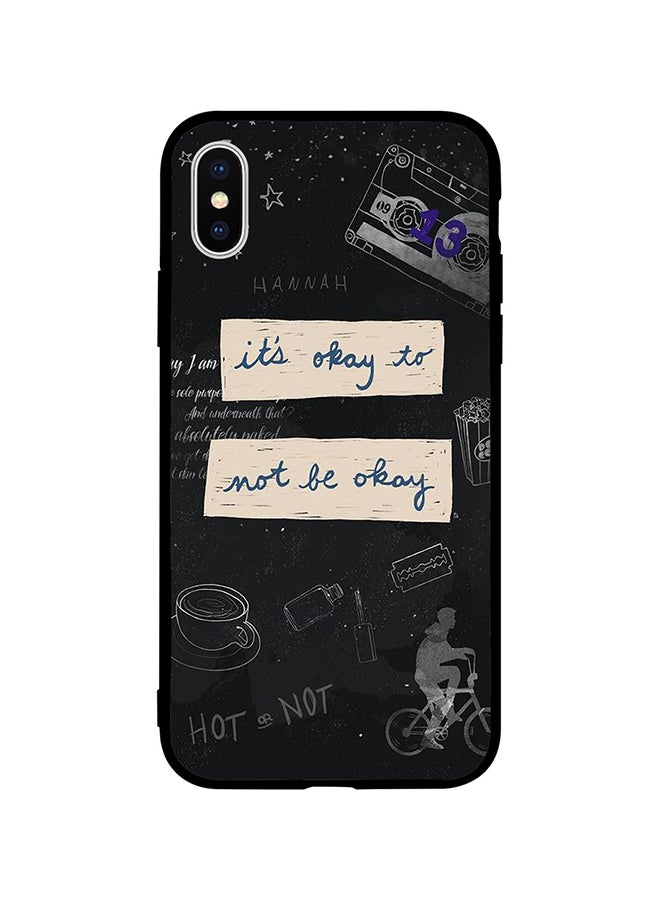 Protective Case Cover For Apple iPhone XS Max Its Ok Too Not Be Ok